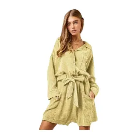 Davi & Dani Pocket Shirt Romper