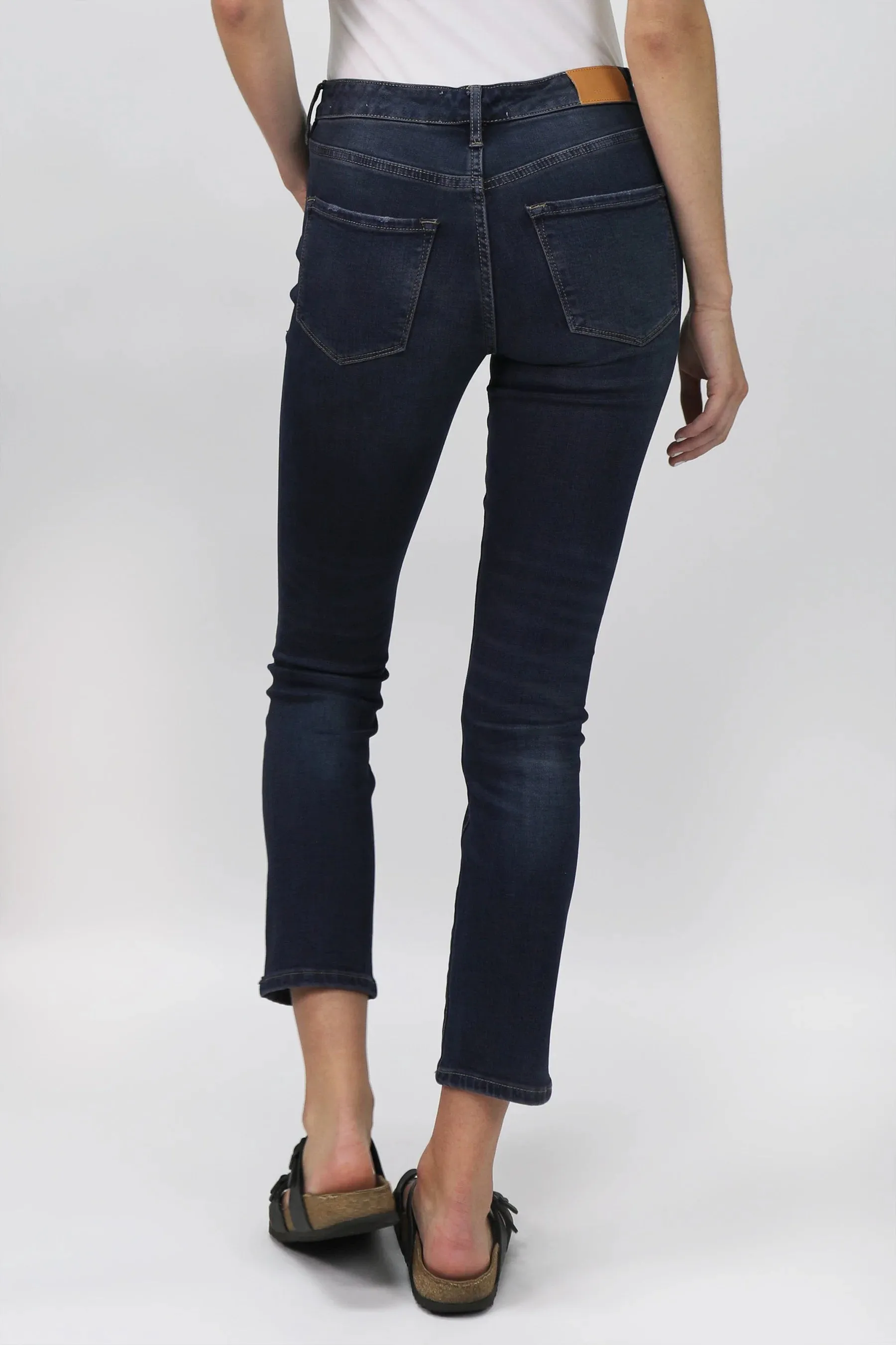 Dear John Denim Blaire High Rise Ankle Slim Straight Jeans Munich