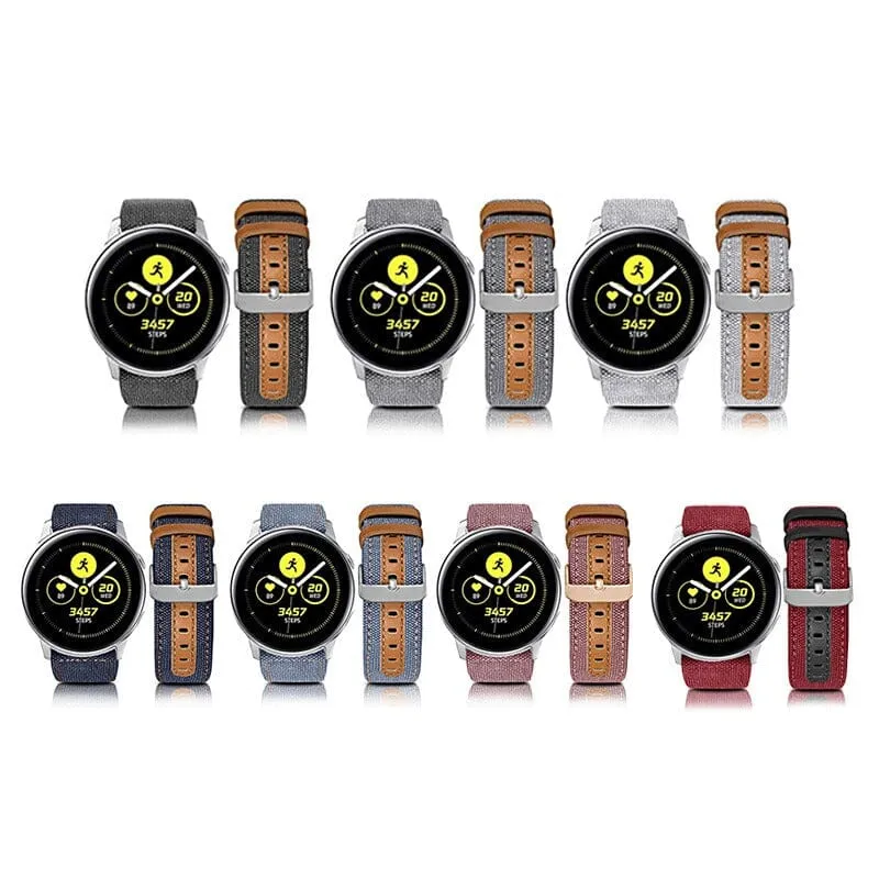 Denim & Leather Watch Straps Compatible with the Fossil Hybrid Range