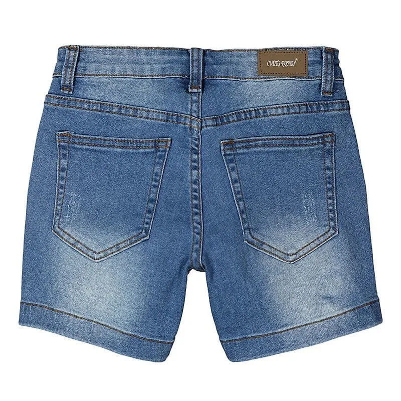 Denim Jean Shorts in Light Wash GIRLS