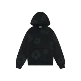 Denim Tears Cotton Wreath Hoodie Black Monochrome