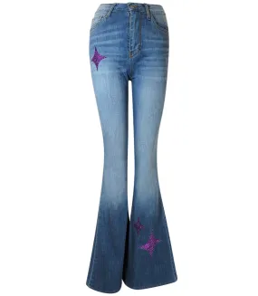 Designing Hollywood  X Madison Maison™ Denim Lavender Jean with Glitter Star