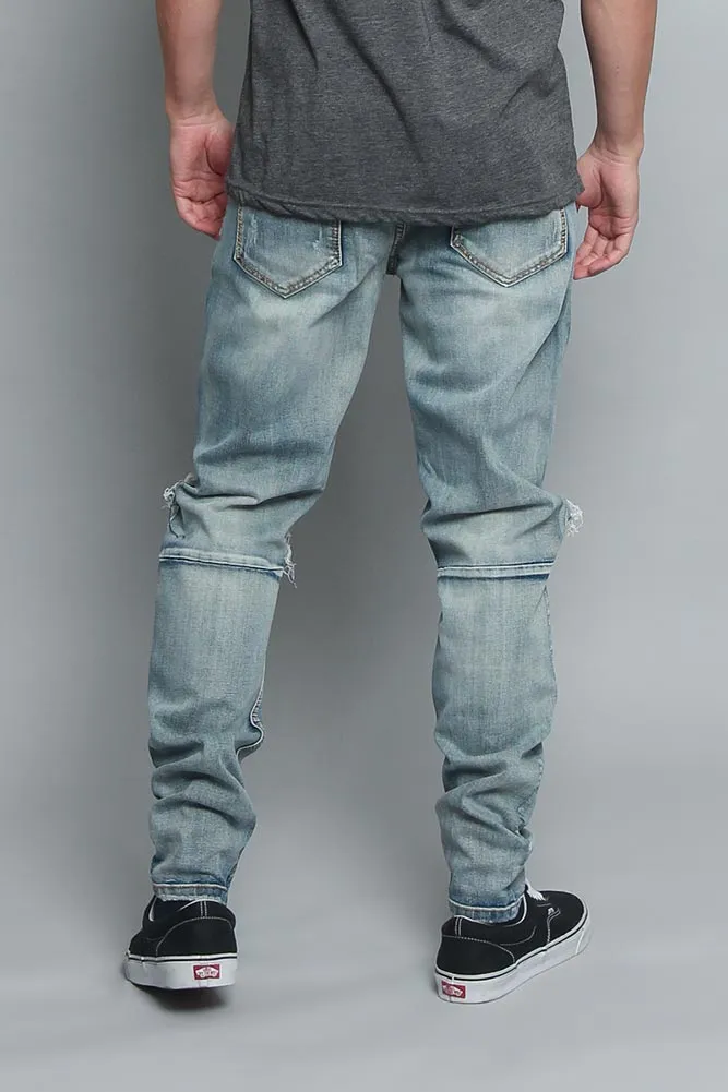 Distressed Denim Jeans