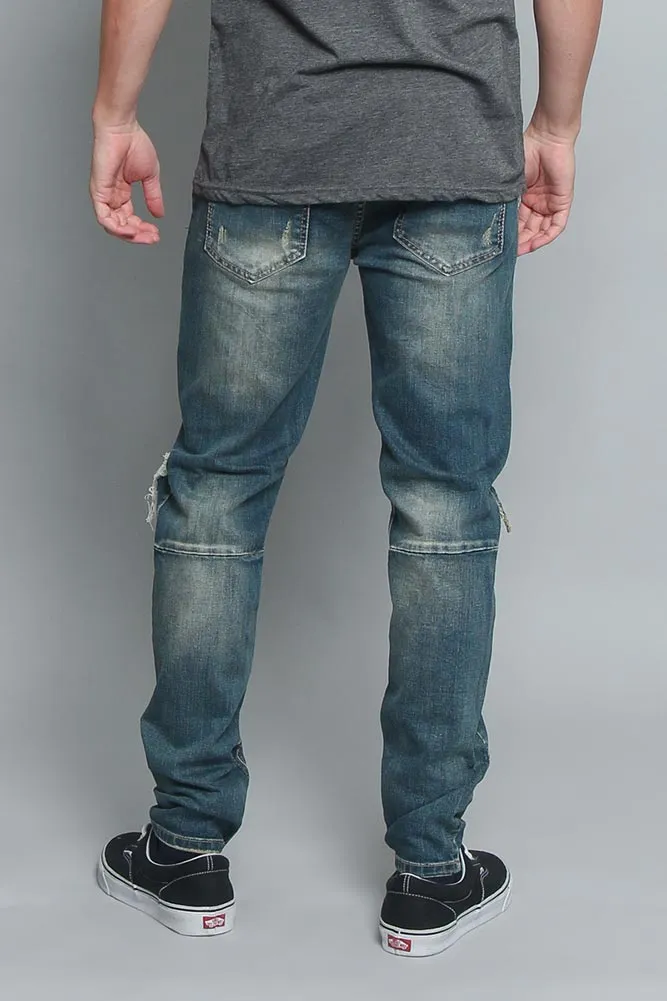 Distressed Denim Jeans