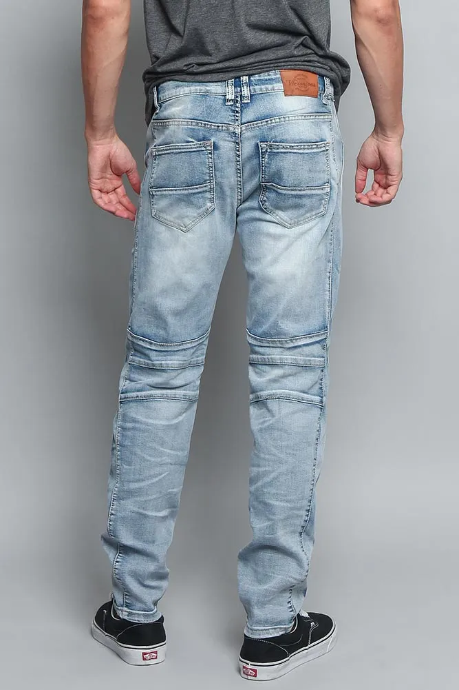 Distressed Drawstring Denim Jeans