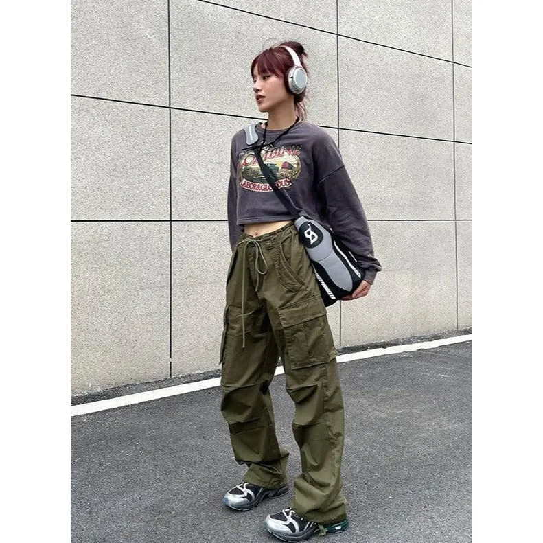 Drawstring Cargo Pants