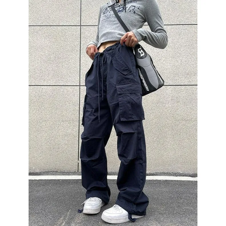 Drawstring Cargo Pants