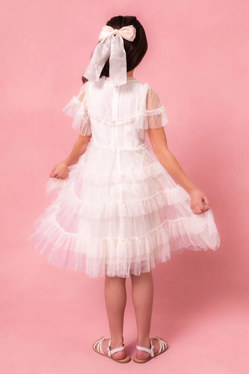 Eliana Layered Tulle Flower Girl Dress