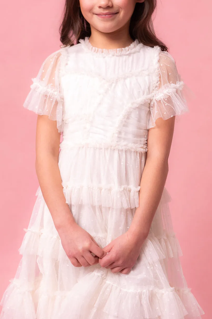 Eliana Layered Tulle Flower Girl Dress