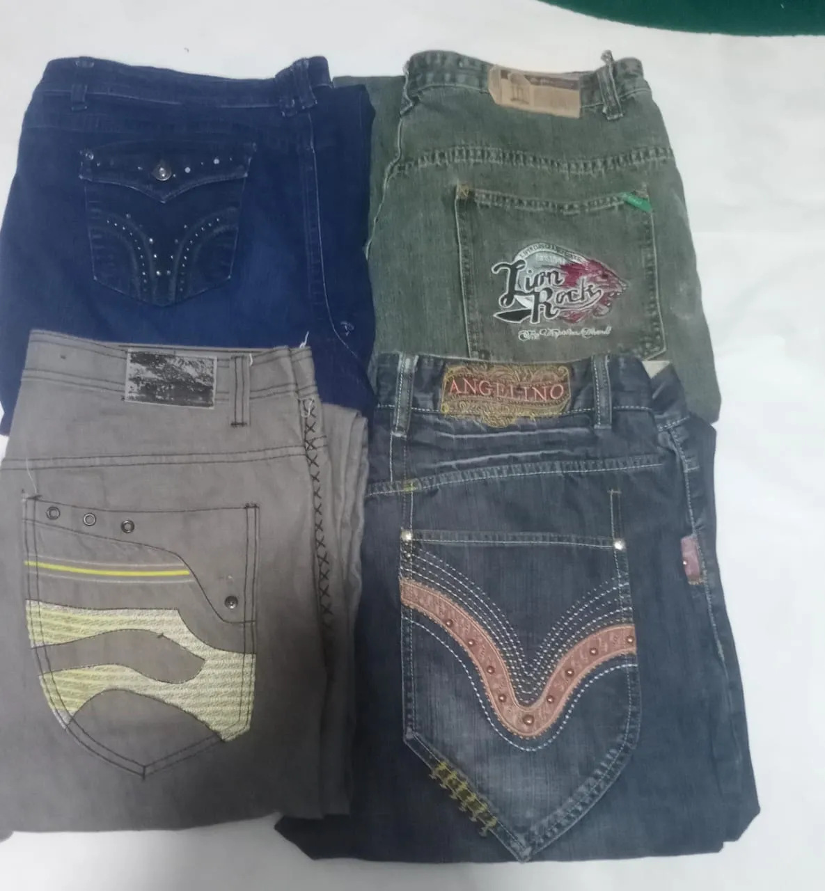 Embroidery denim jeans 09 pcs