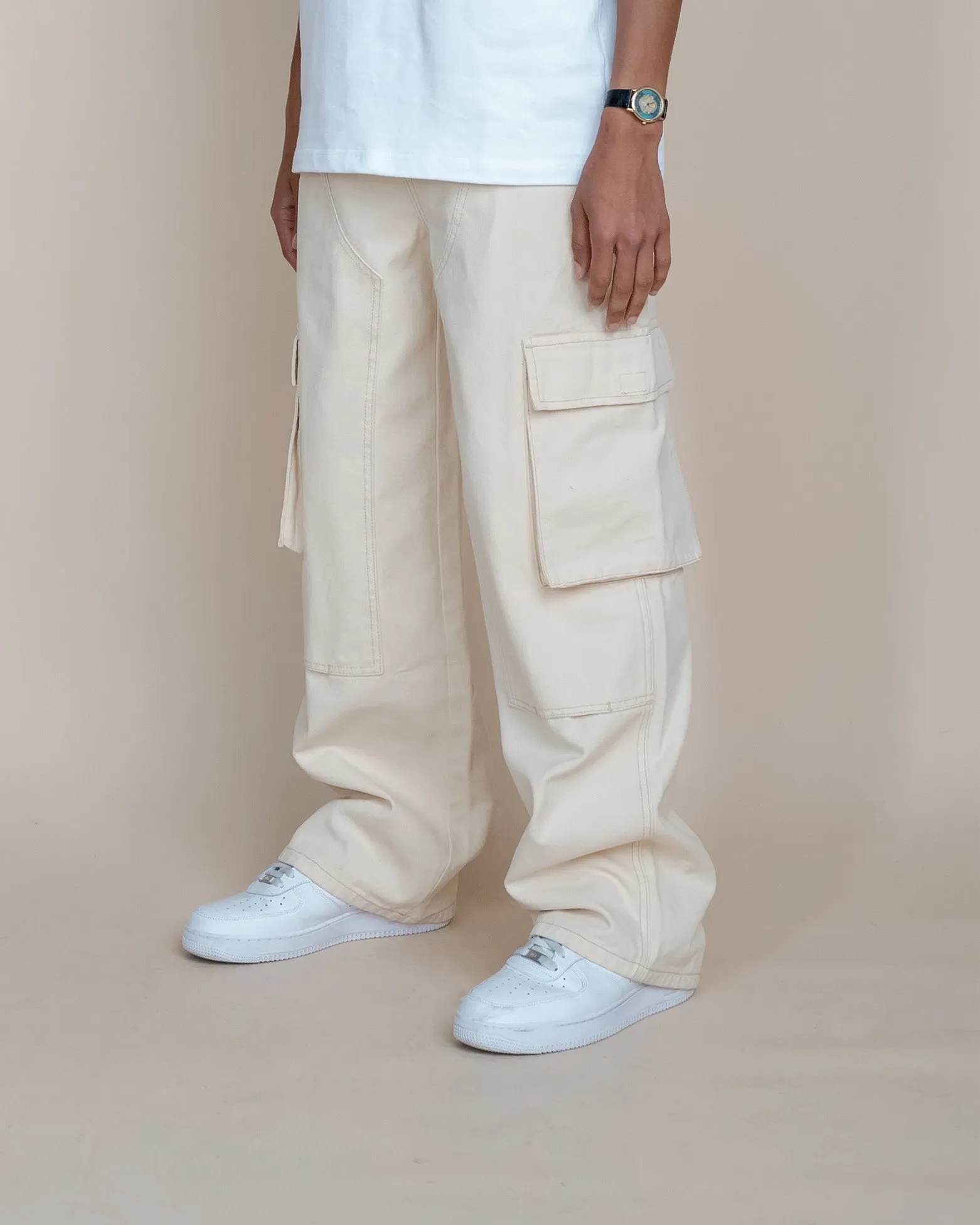 EPTM BLUEPRINT CARPENTER PANTS - CREAM