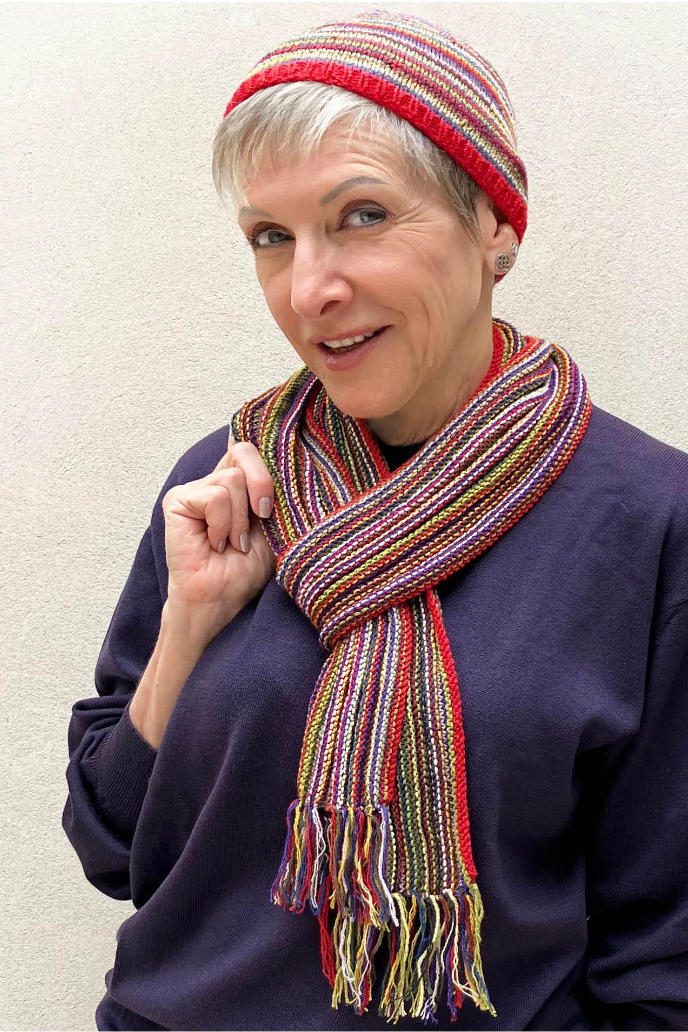 Erin Hat and Scarf Designer Knitting Pattern