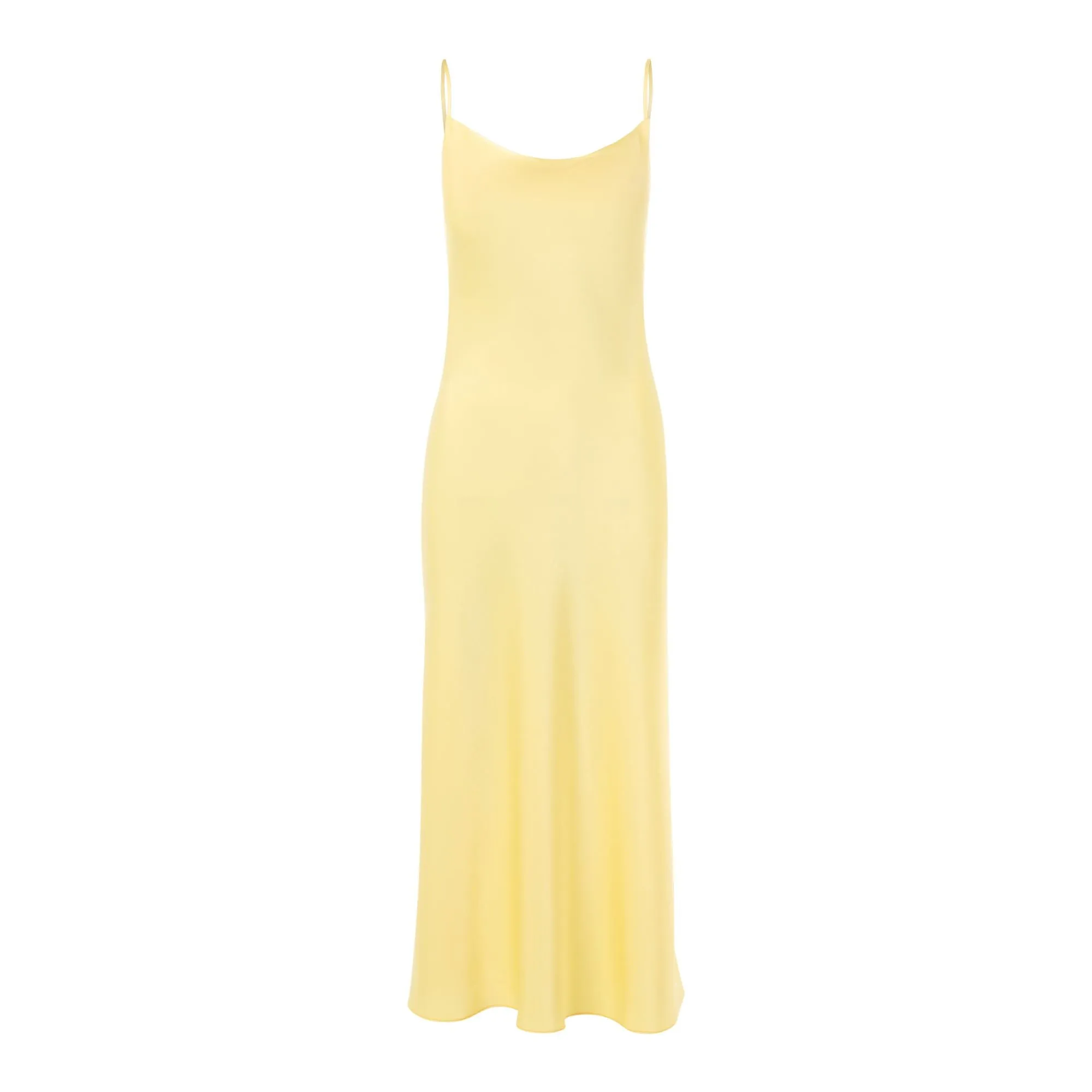 Essential Satin Cowl-Neck Slip Dress