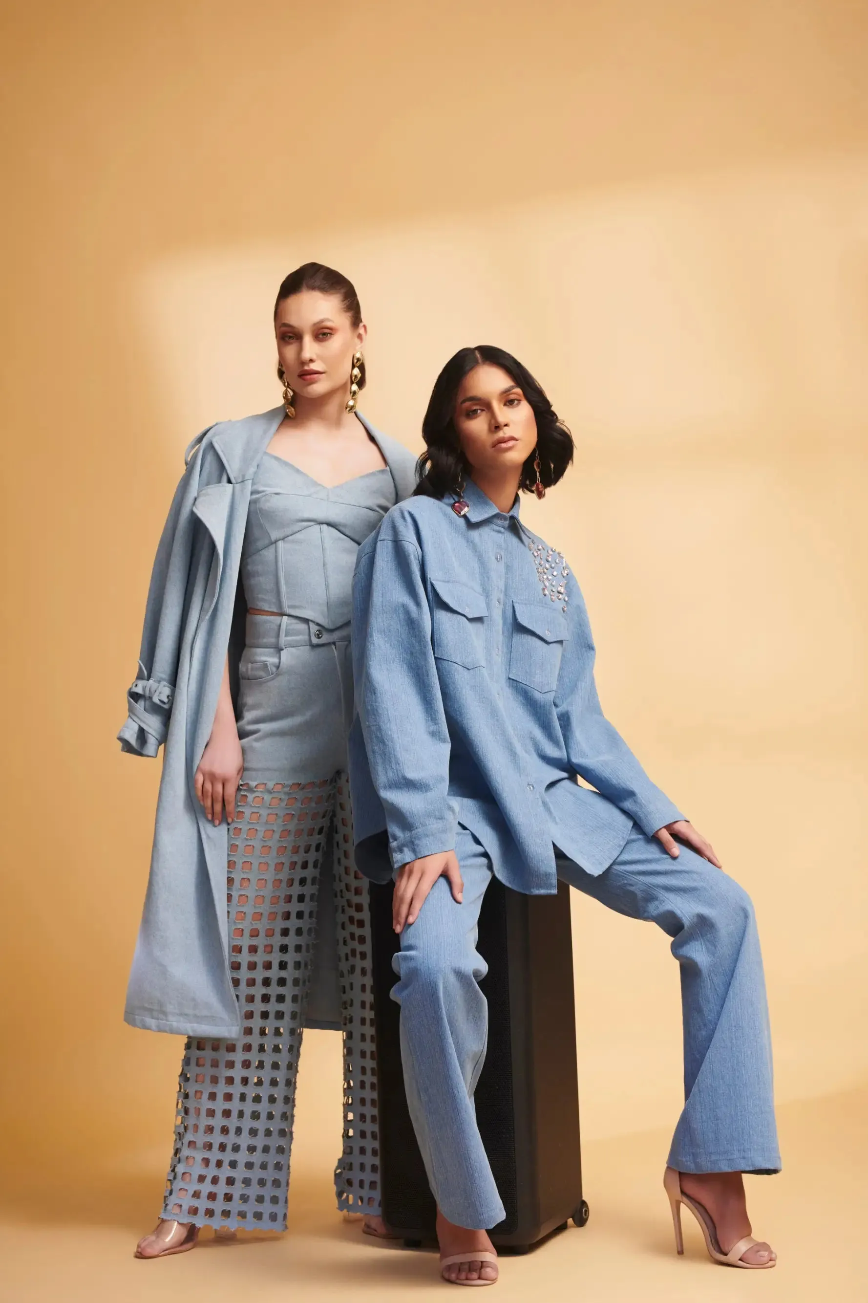 ETHER Denim Trench