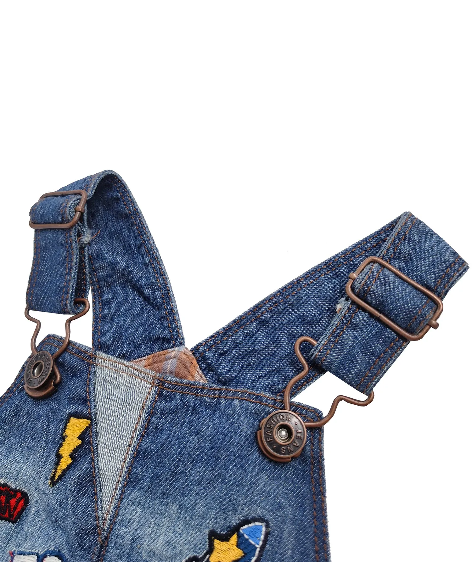 Fashion Baby Denim Overalls Embroidered Jumpsuit