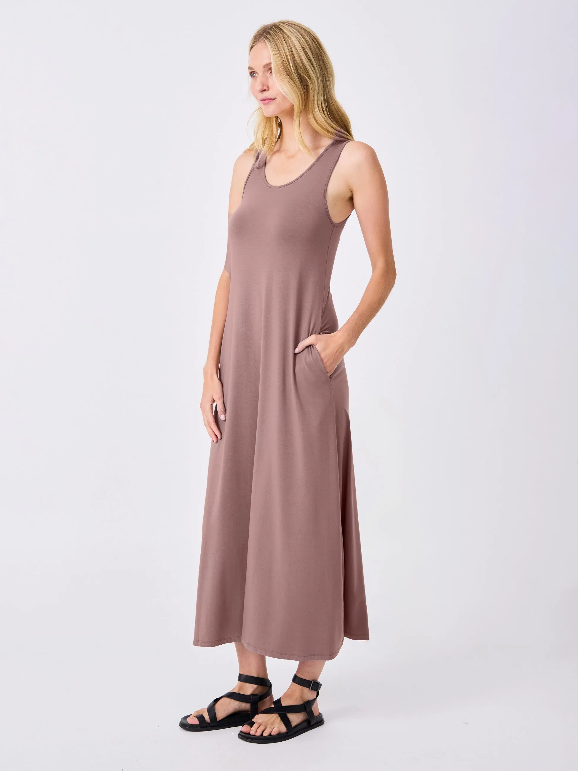 Flow Maxi Dress - Taupe