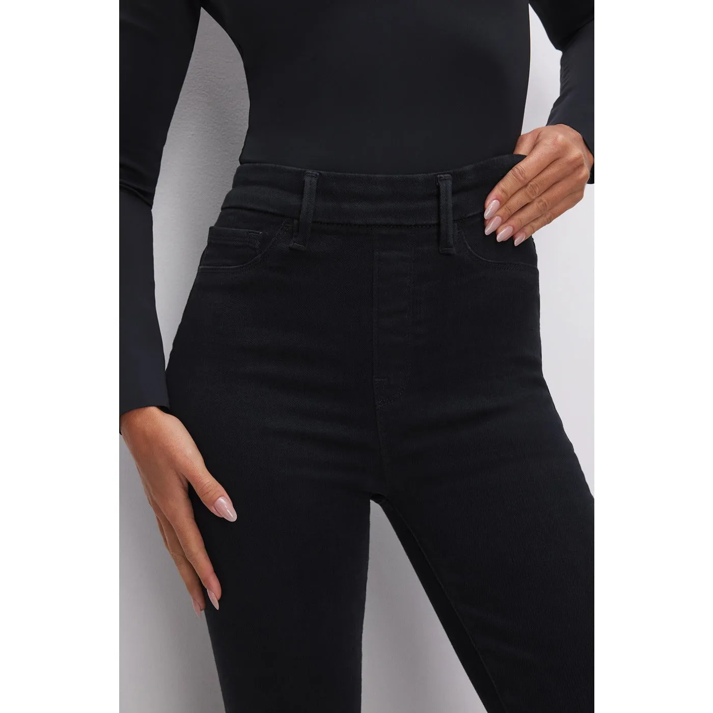 GA Power Stretch Black Flare Jeans