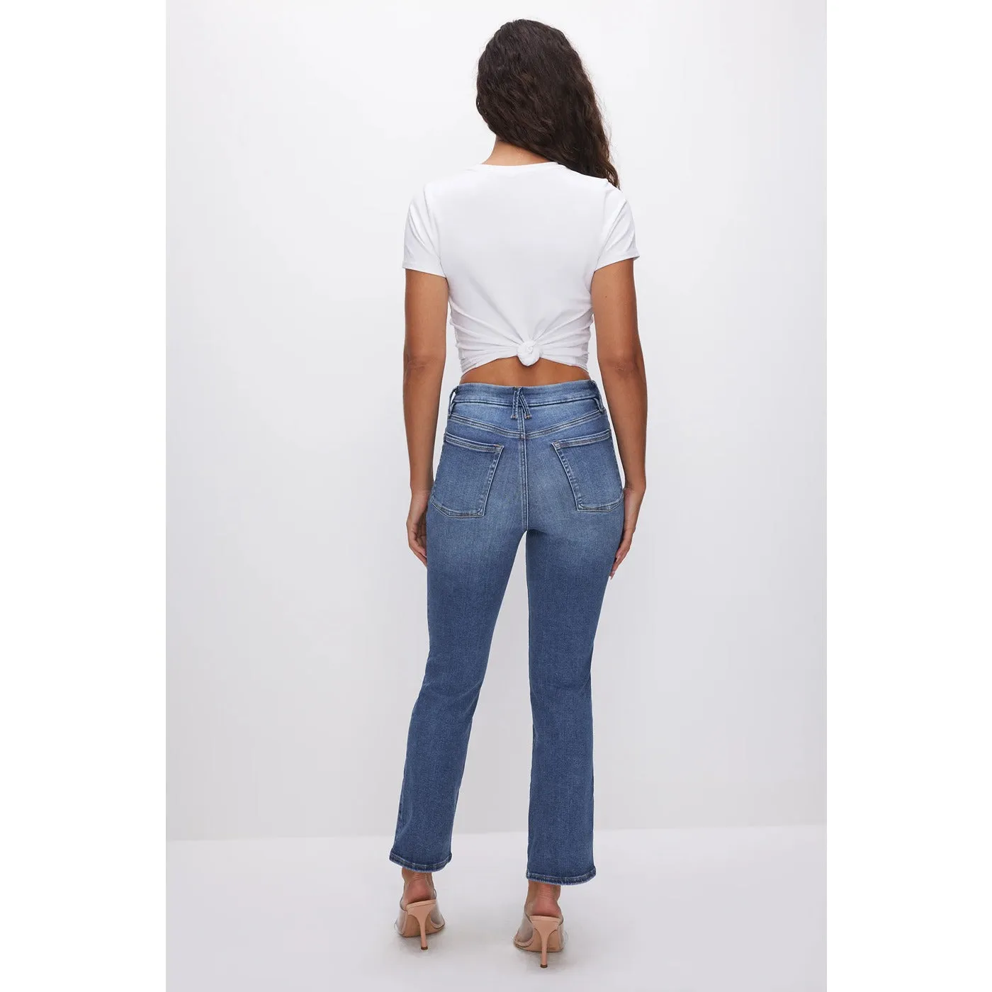 GA Power Stretch Mid Blue Straight Jeans