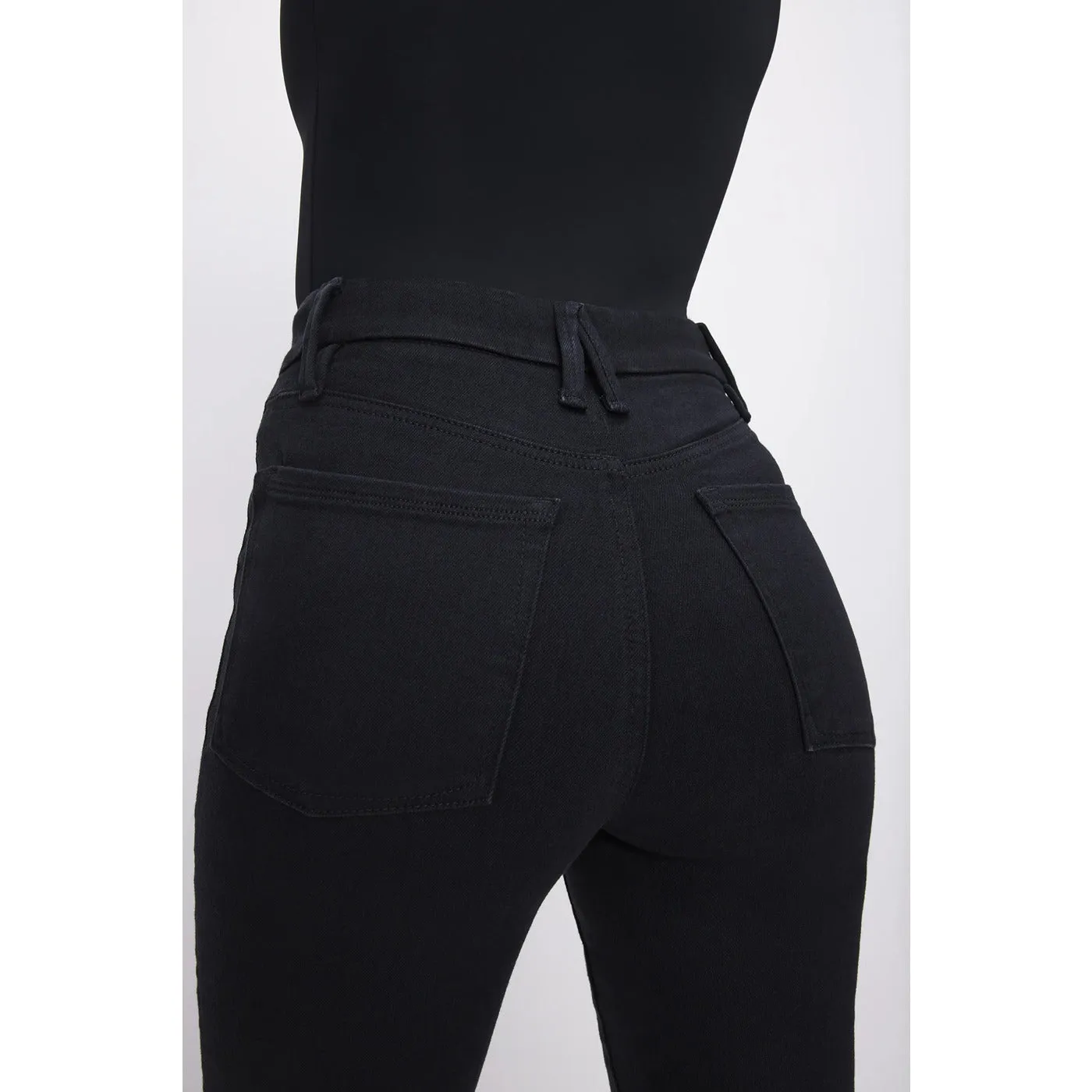 GA Straight Legs Stretchable Black Jeans