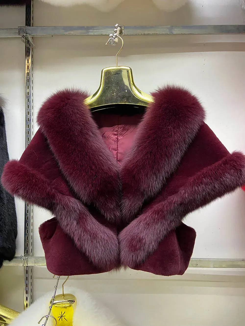 Genuine Fur Women's Party Cape