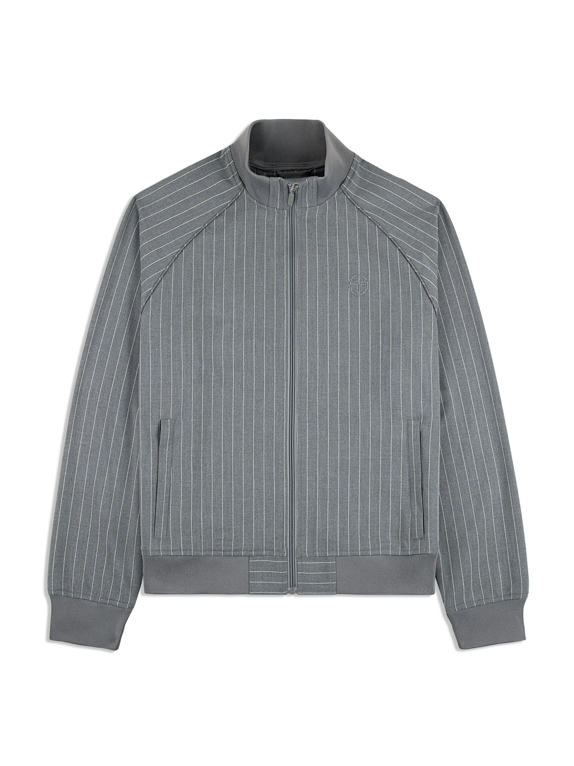 Gessato Suiting Track Jacket- Quiet Shade