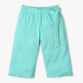Girls Solid Mid Rise Culottes