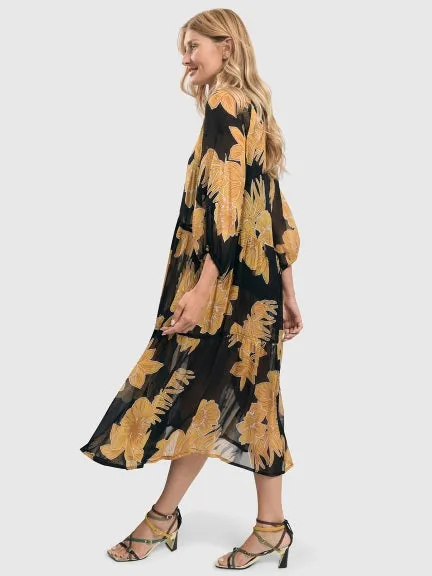 Golden Floral Dress ALEMBIKA 7SD100G