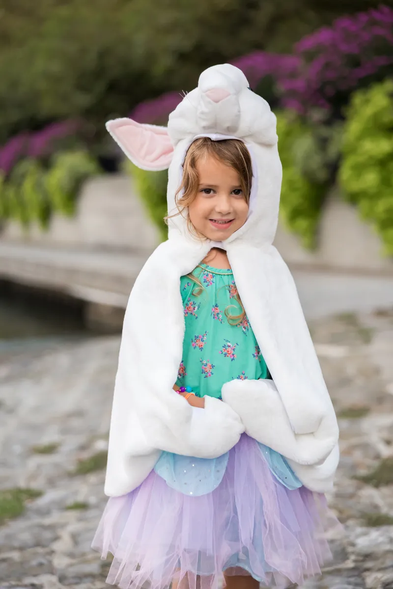 Great Pretenders Bunny Cuddle Cape, Size 4-6