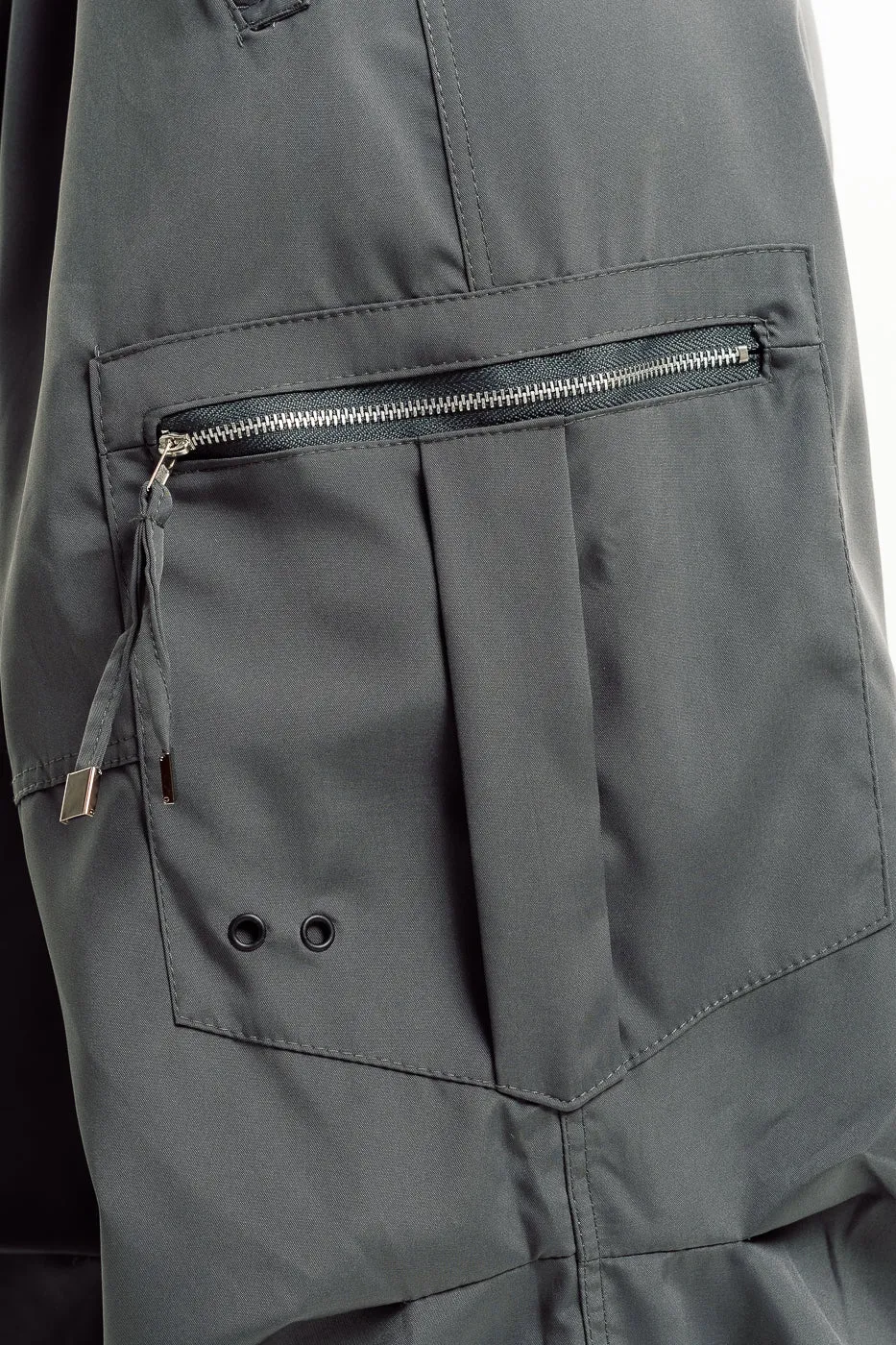 Grey Parachute Cargo Pant