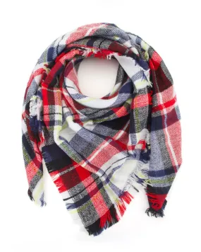 Hana Oversize Checkered Scarf - Hana202