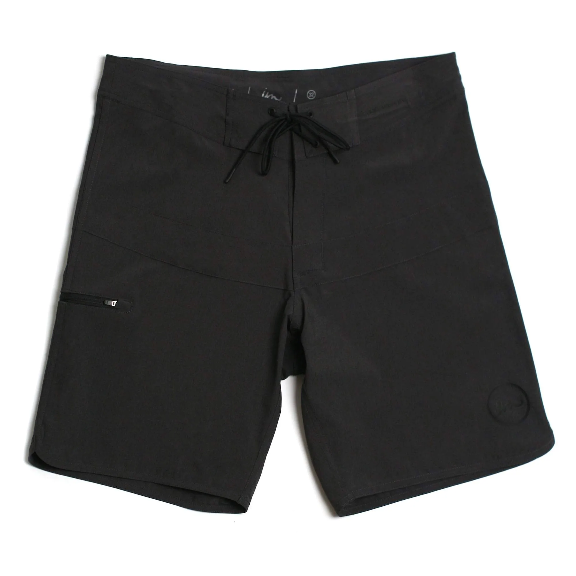 Hayworth Minimalist Boardshort Double Black