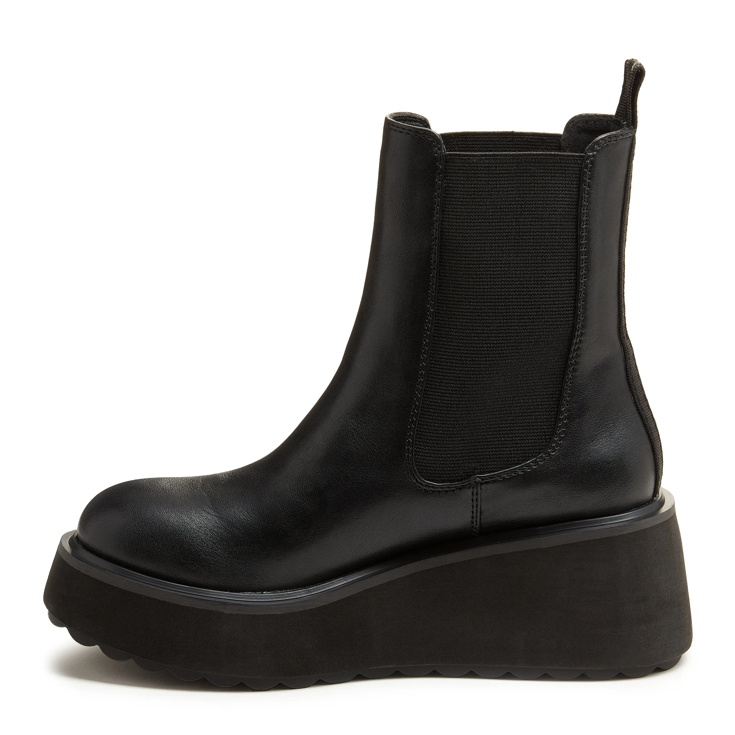 Heyday All Black Platform Chelsea Boot