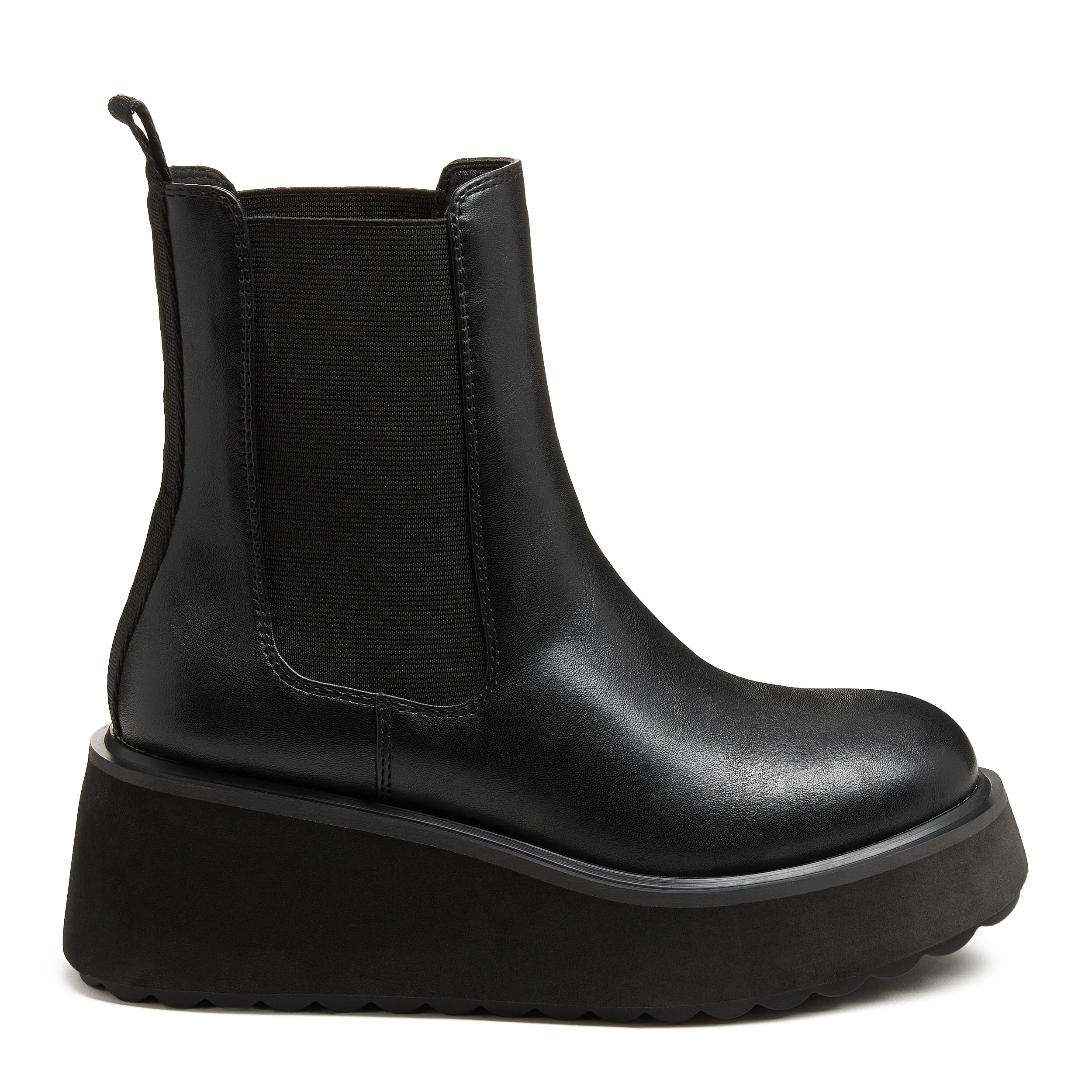 Heyday All Black Platform Chelsea Boot