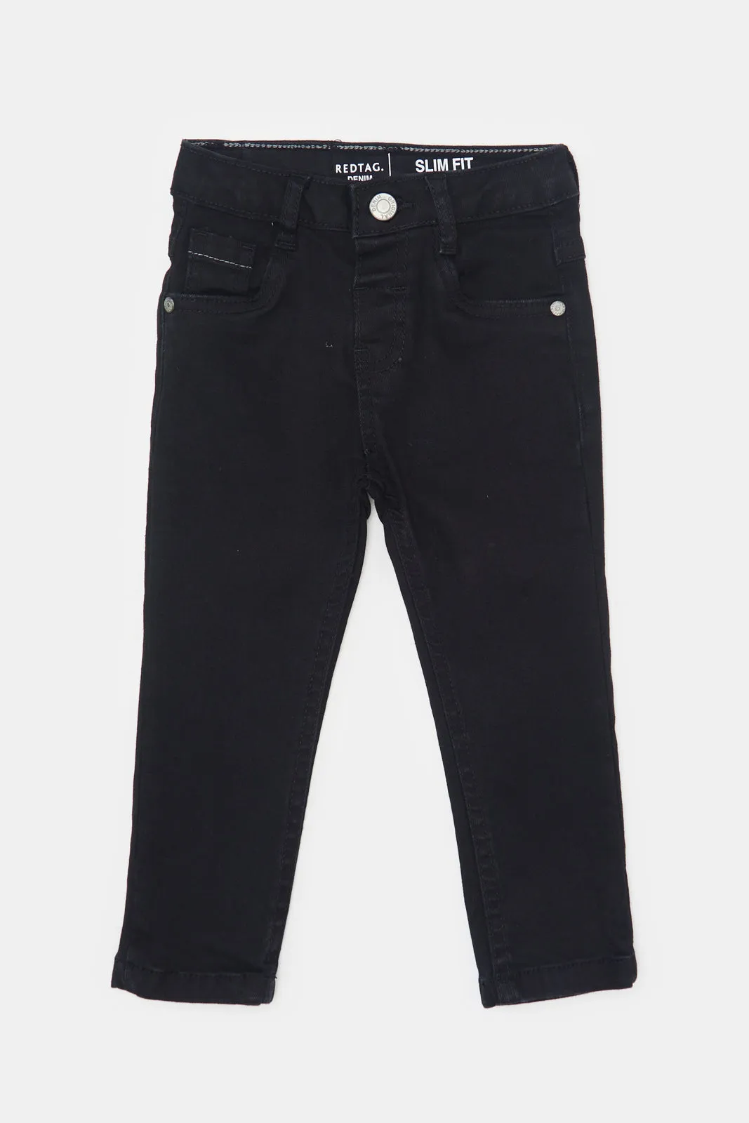 Infant Boys Black Basic Denim Jeans