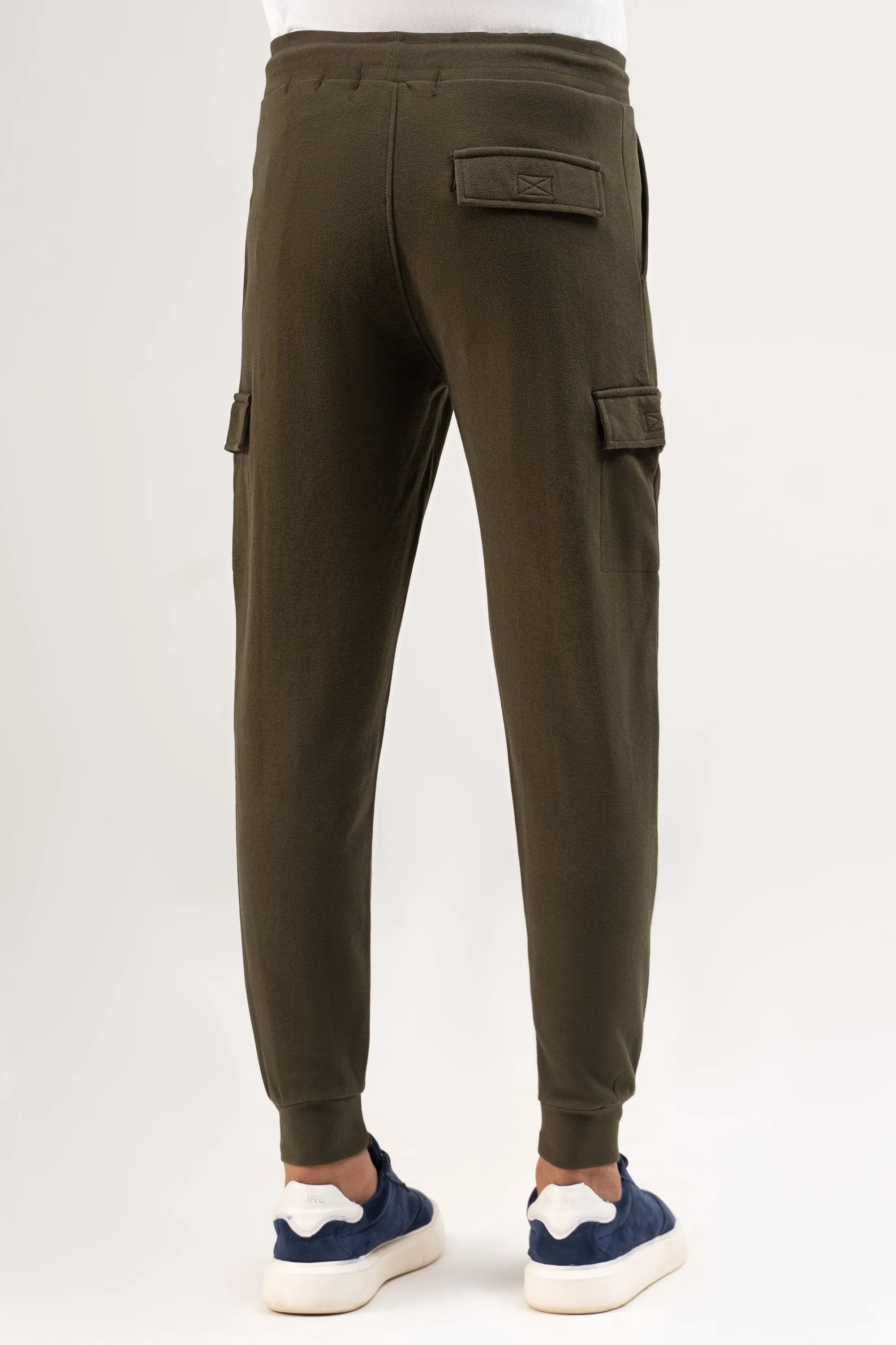 INTERLOCK CARGO TROUSER DARK OLIVE