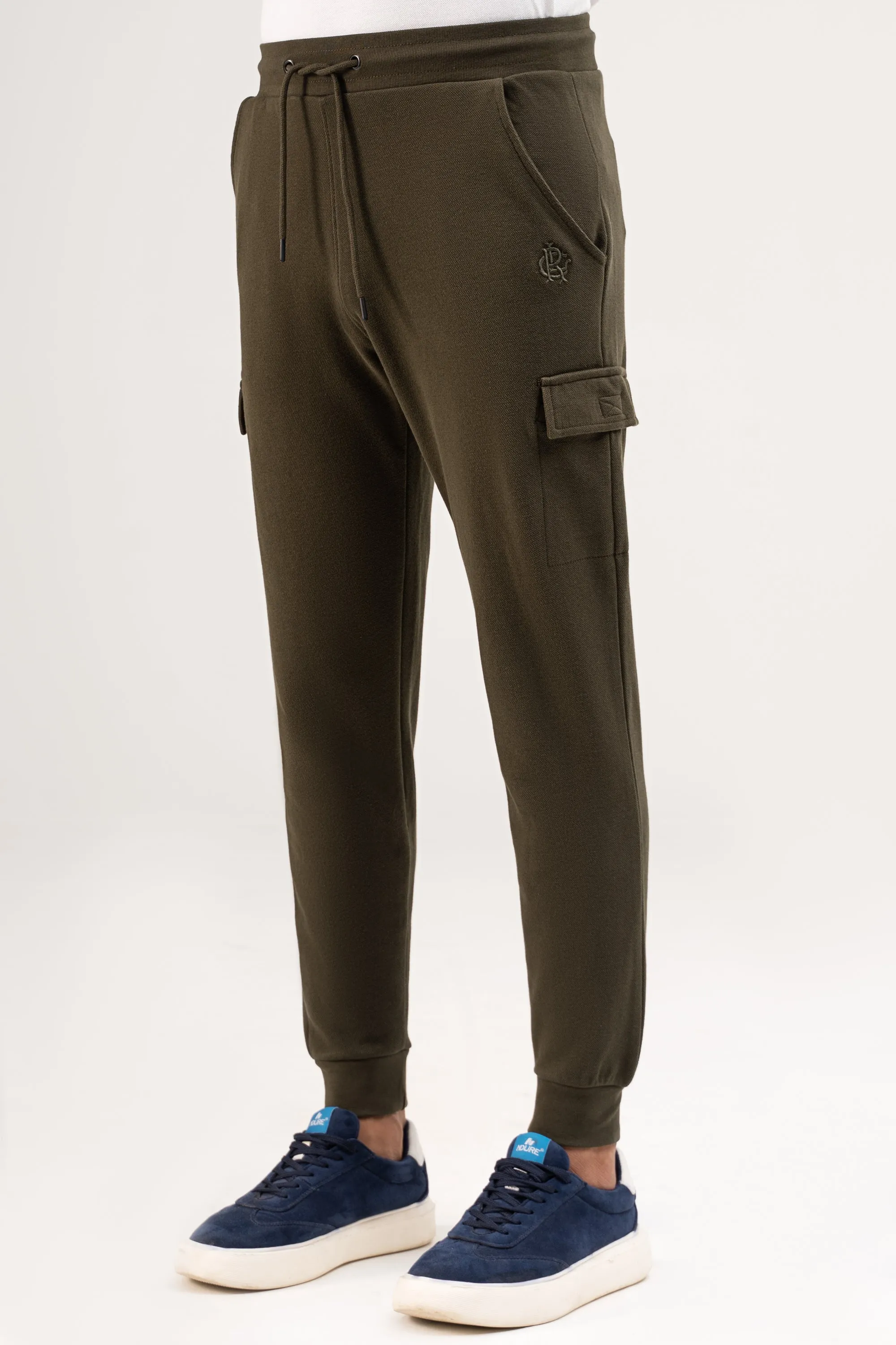 INTERLOCK CARGO TROUSER DARK OLIVE