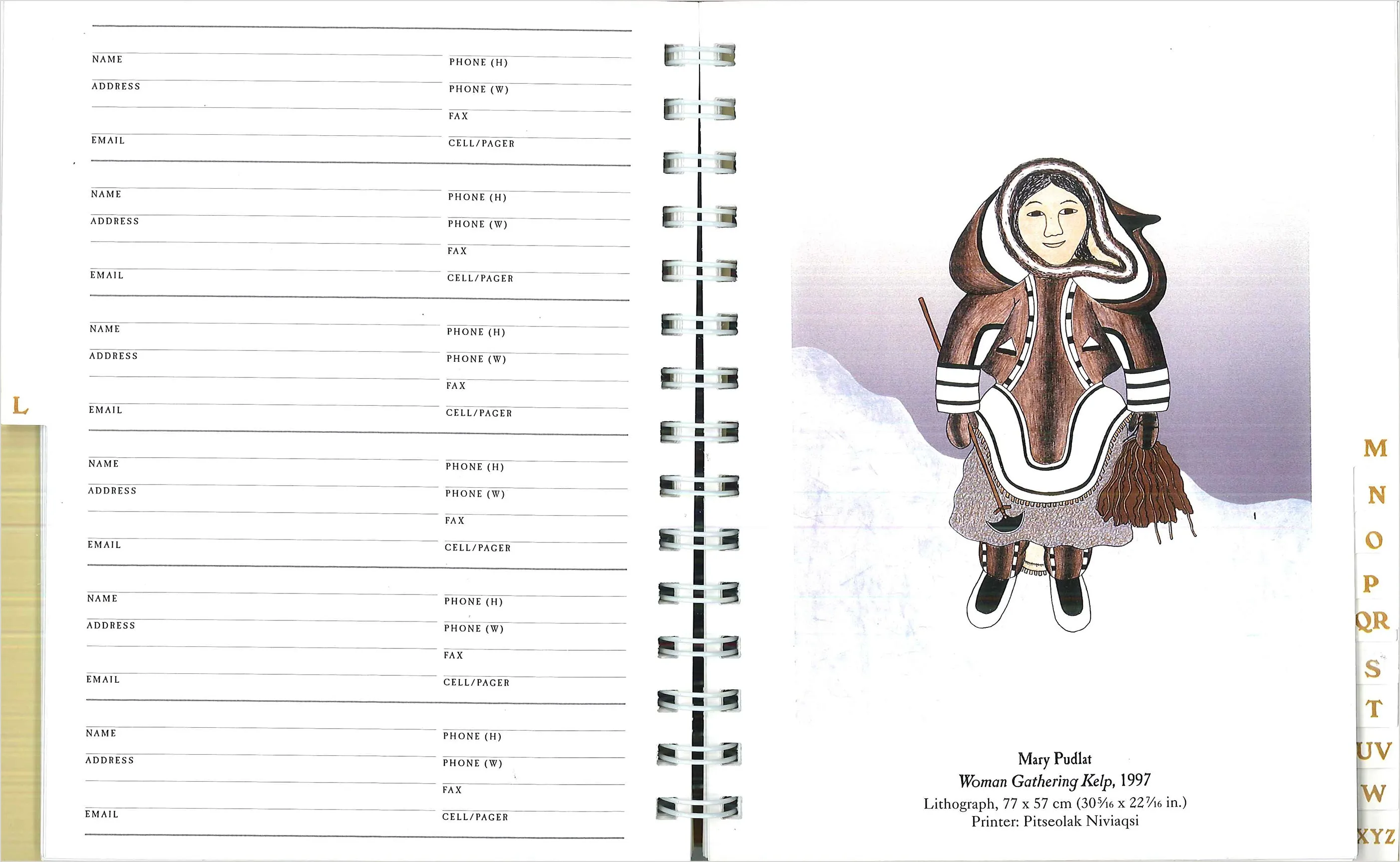 Inuit Art: Cape Dorset Deluxe Address Book