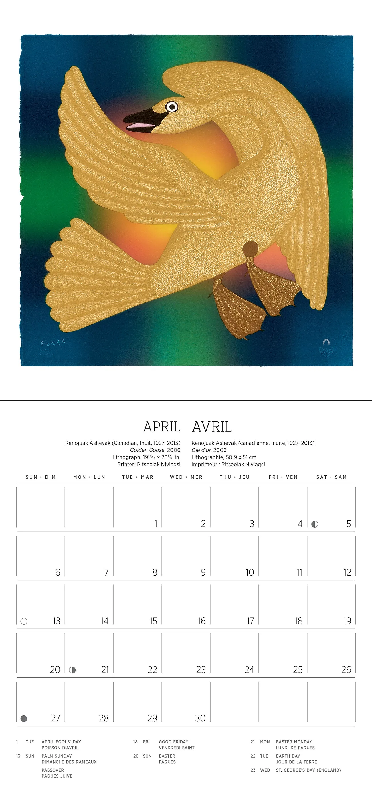 Inuit Art: Kinngait 2025 Mini Wall Calendar