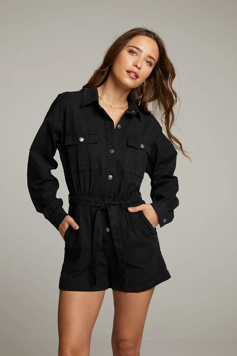 Isabella Licorice Romper