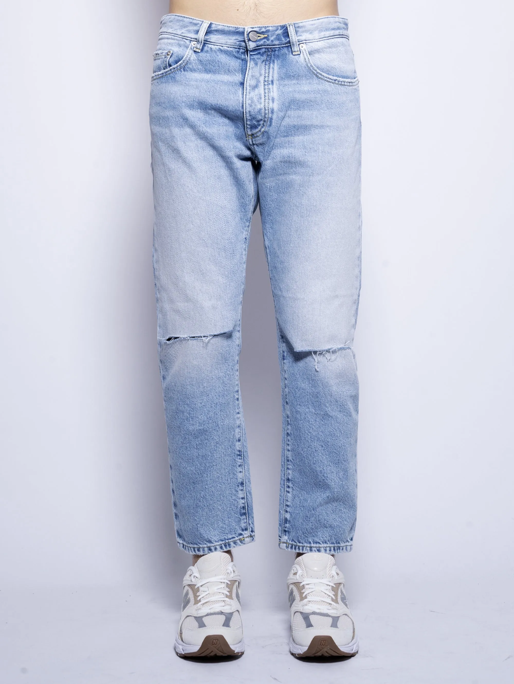 Jeans Josh Gamba Dritta con Tagli Blu