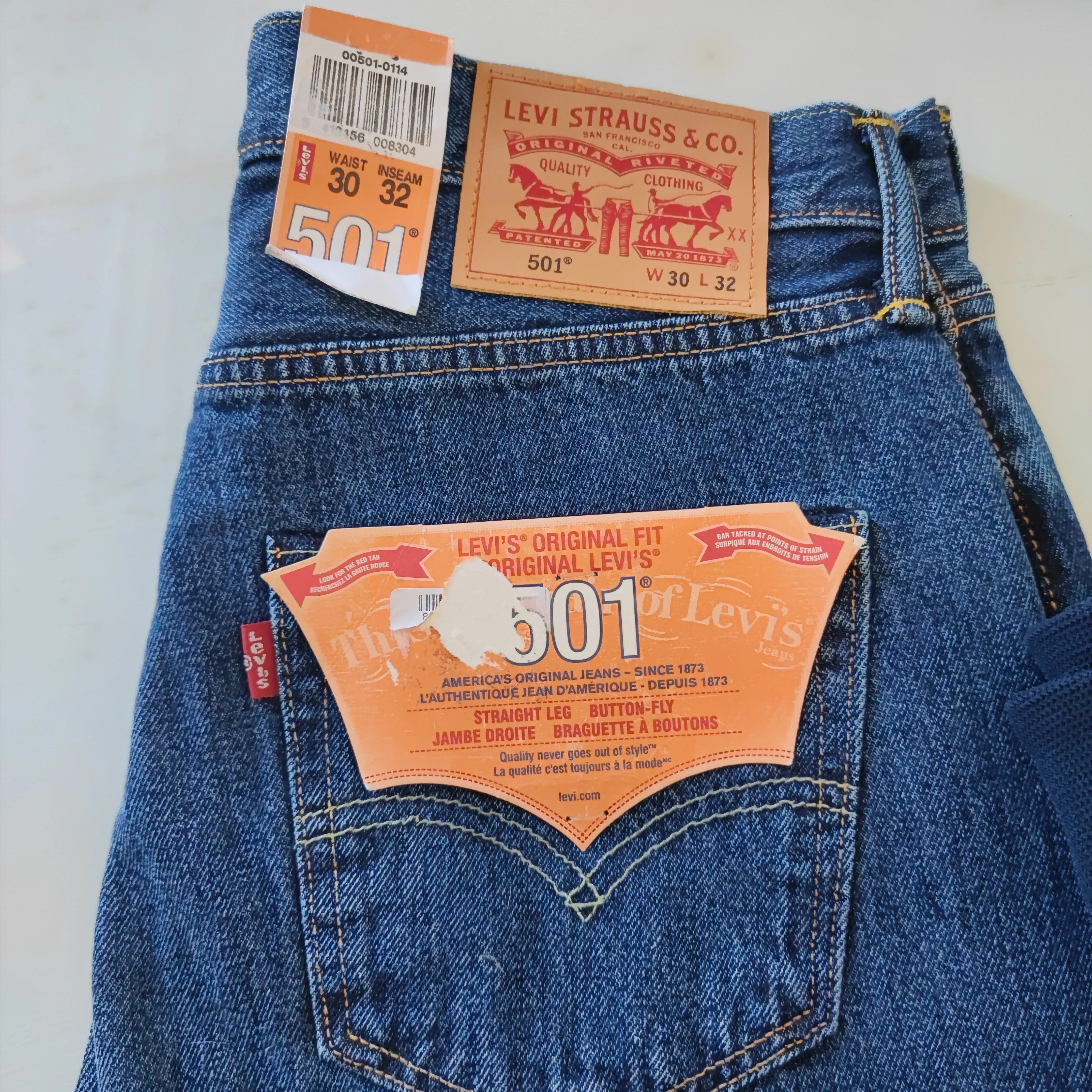 Jeans Levi's 501 nuovi W30 L32