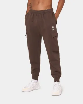 KAPPA Authentic Drake Track Pants Brown Coffee/Grey