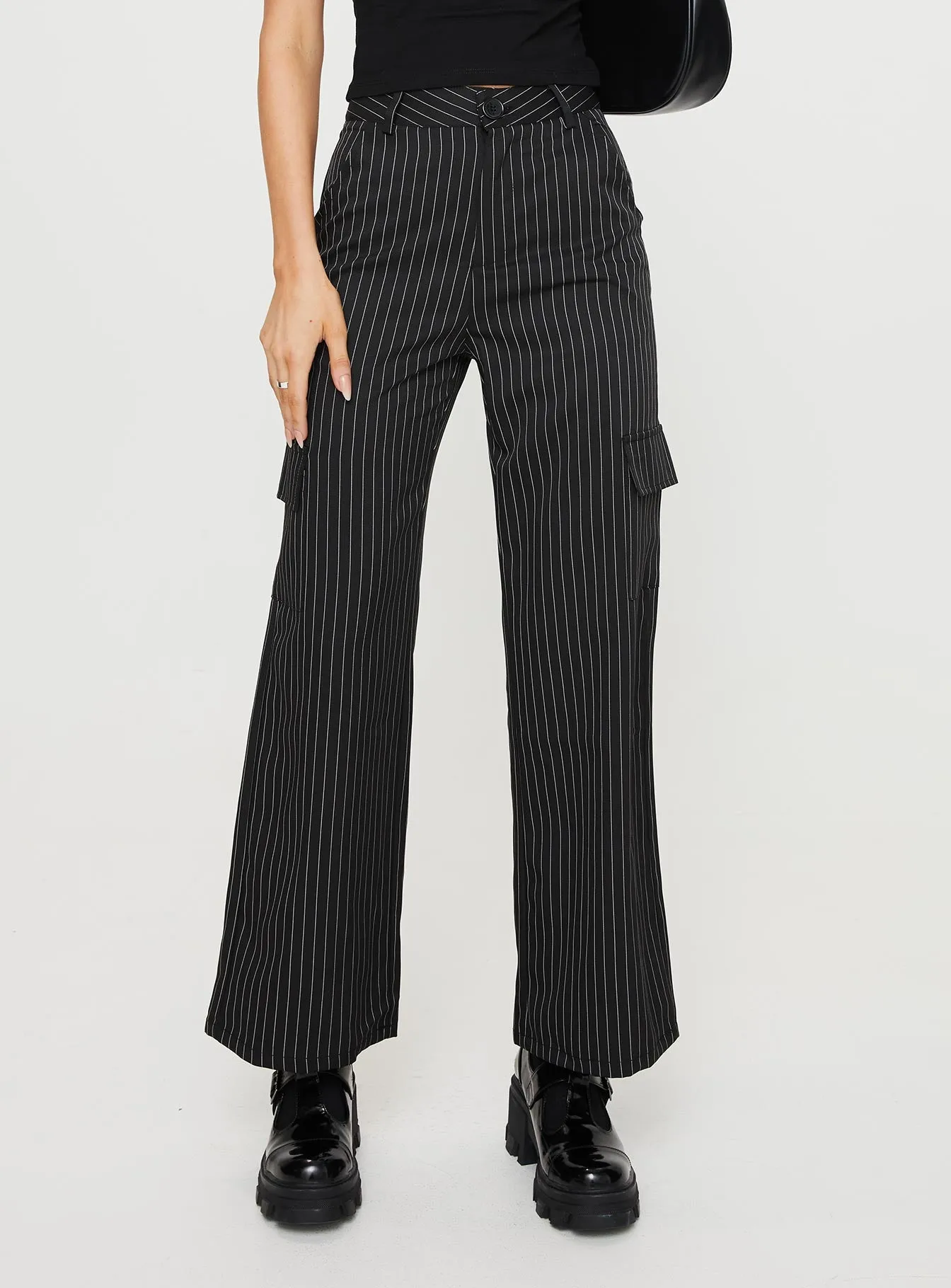 Katow Cargo Pants Black Stripe