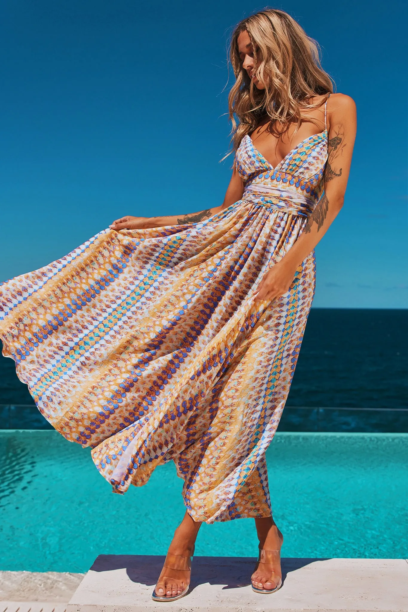 Keepsake Maxi Dress - Yellow Multi