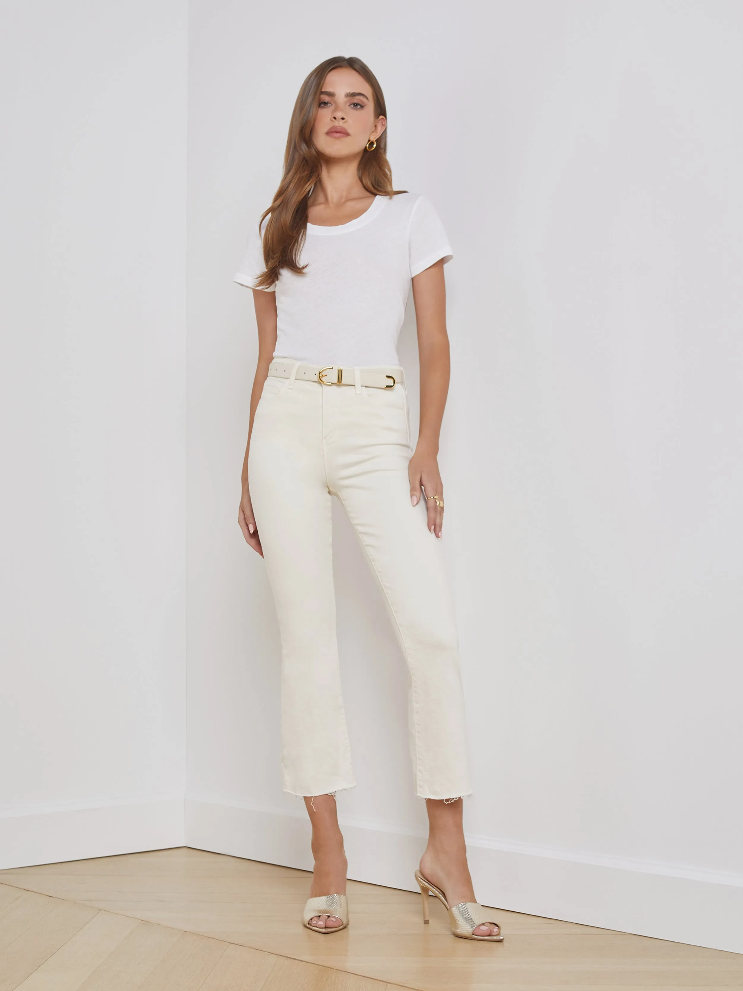 Kendra Cropped Flare Jean