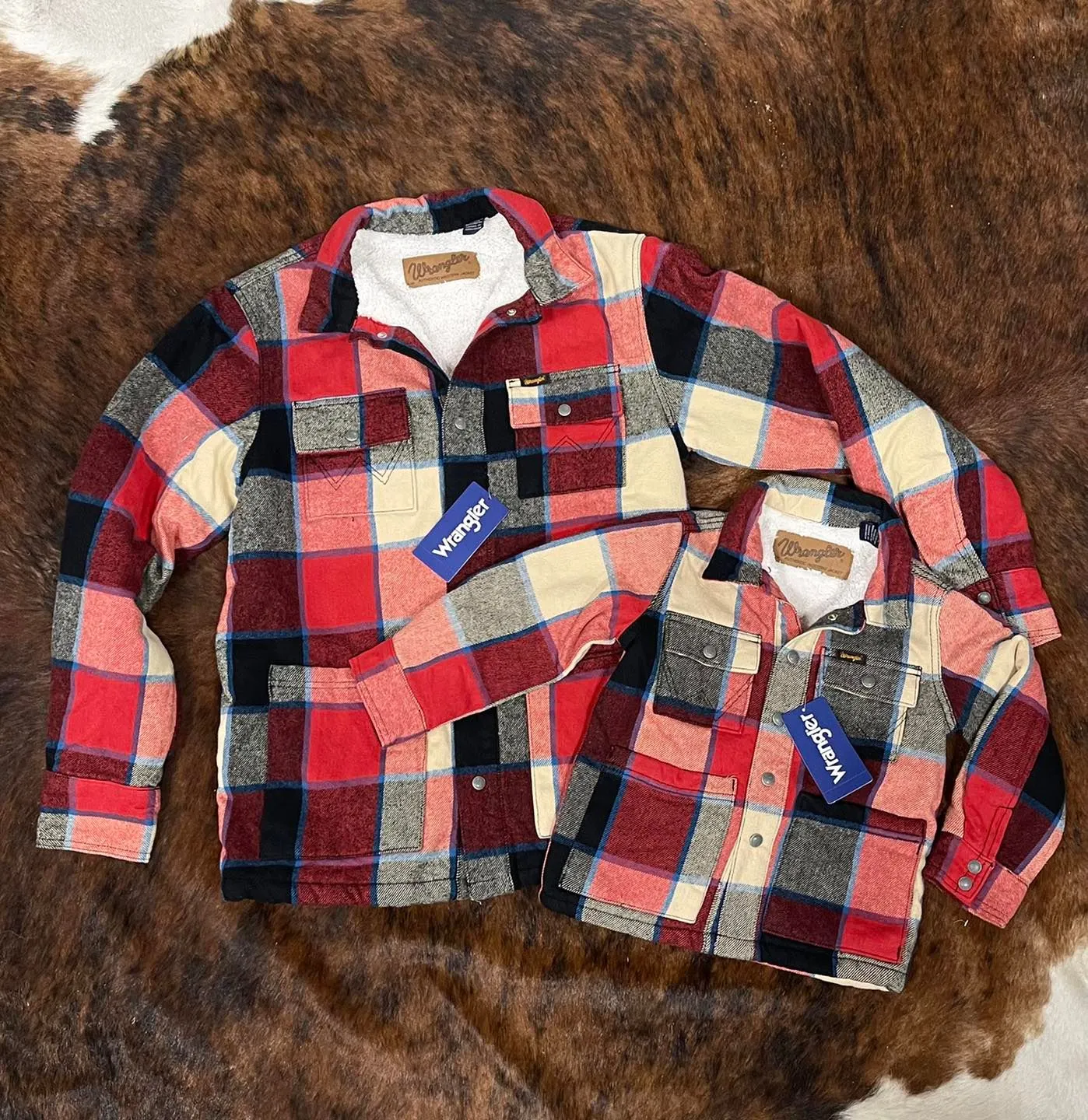 Kid's Sherpa Lined Flannel Jacket