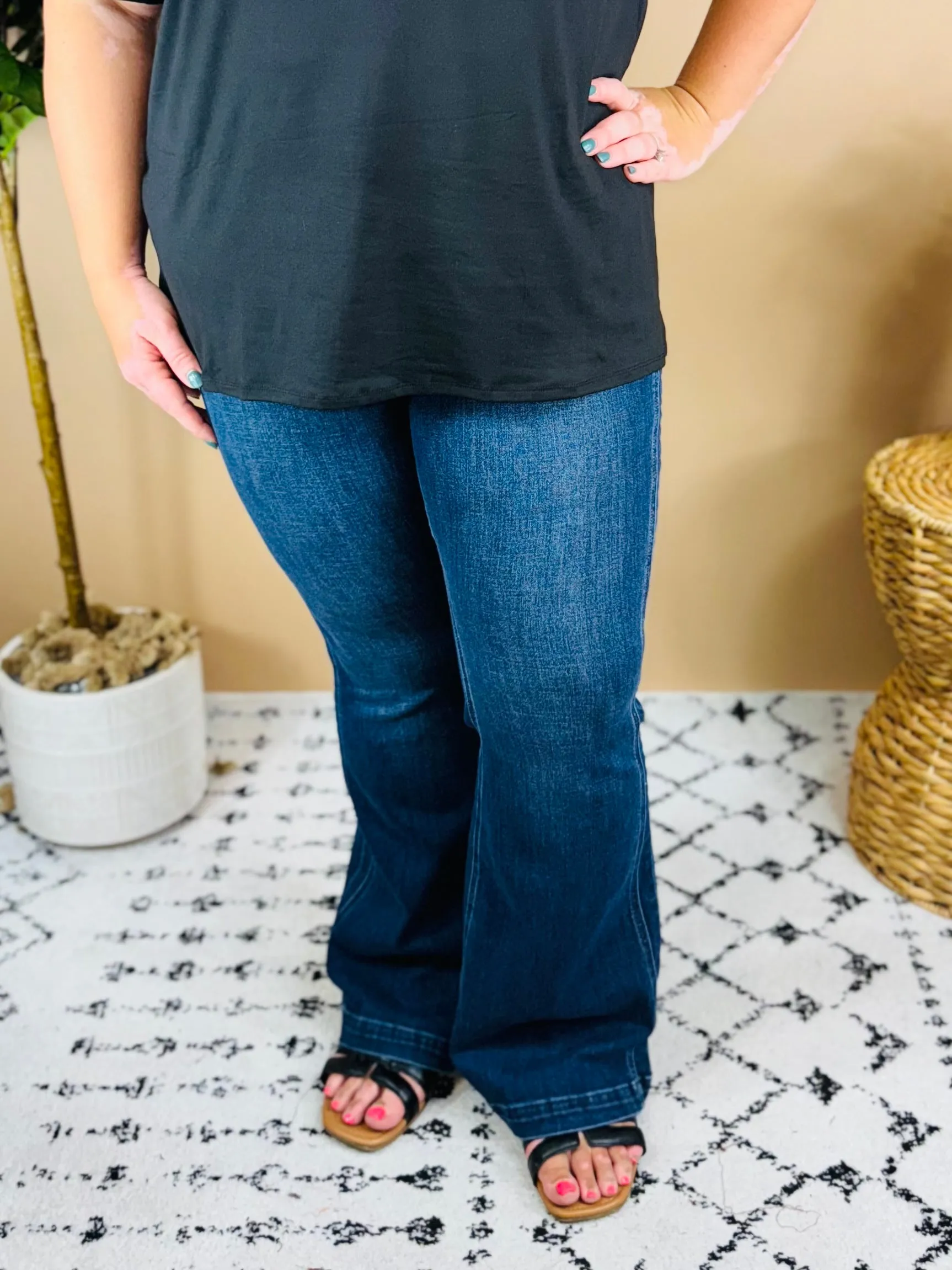 Layla Judy Blue High Rise Flare Jeans