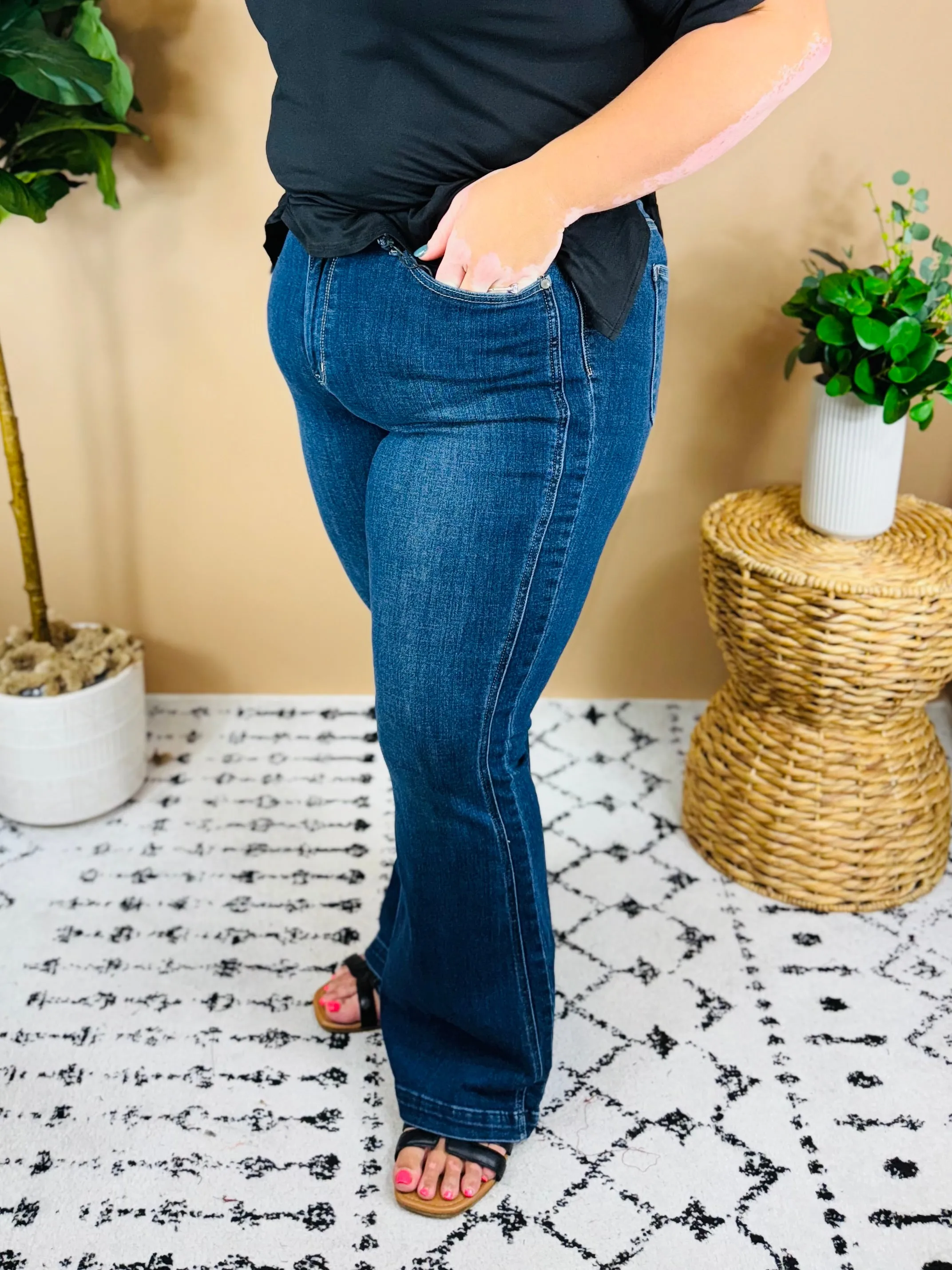 Layla Judy Blue High Rise Flare Jeans