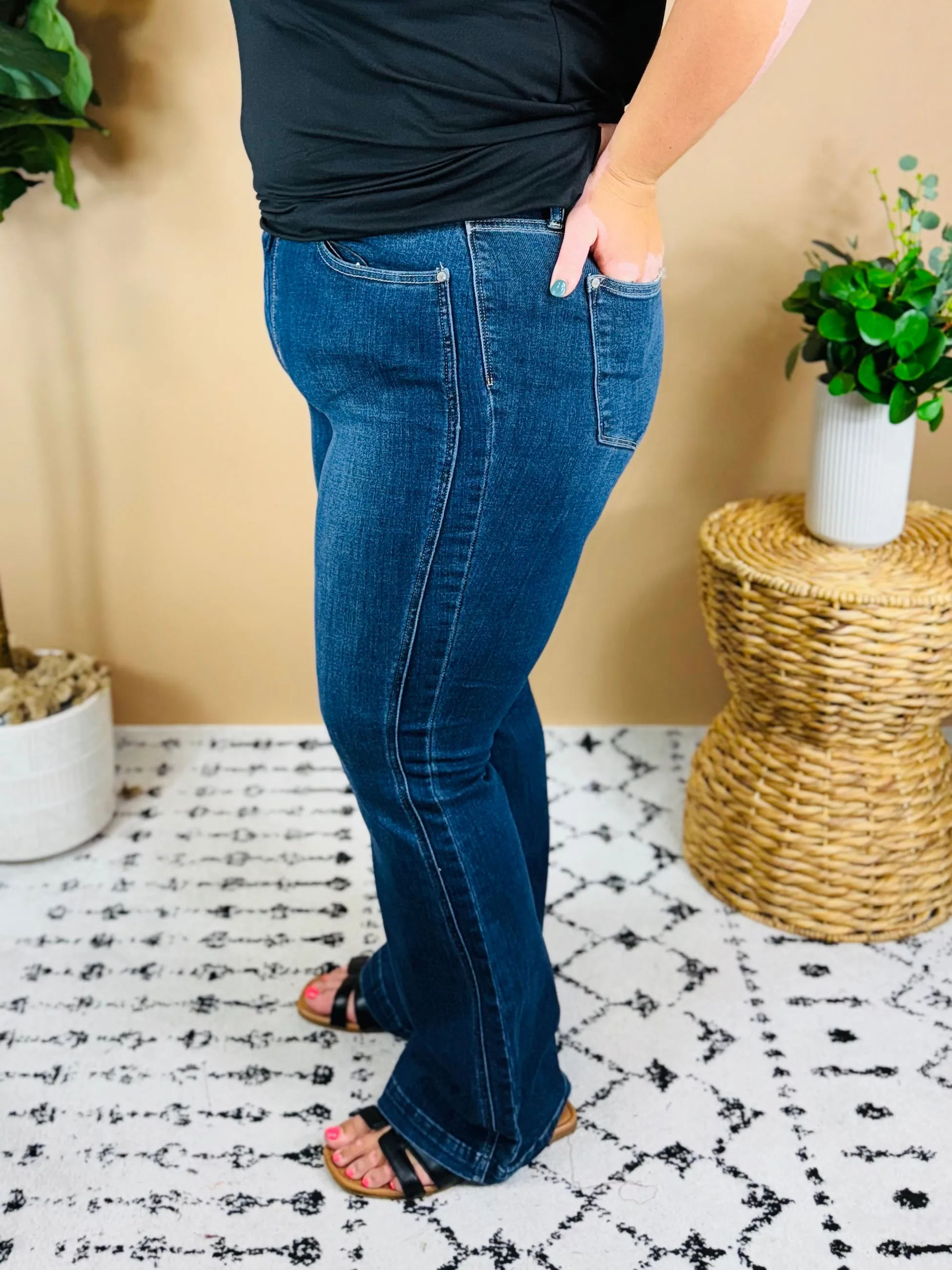 Layla Judy Blue High Rise Flare Jeans