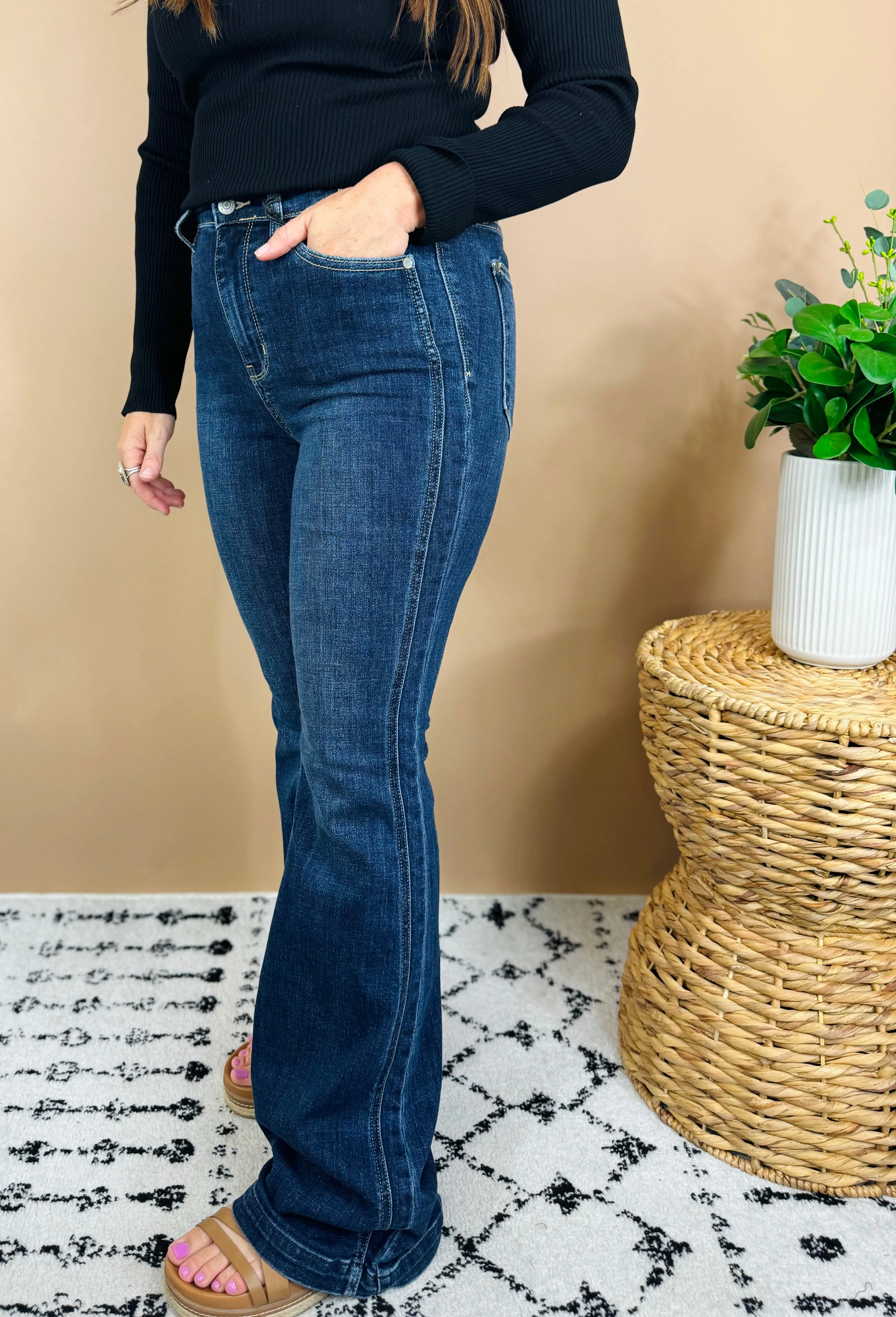 Layla Judy Blue High Rise Flare Jeans